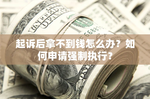 北京起诉后拿不到钱怎么办？如何申请强制执行？