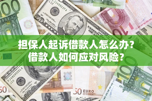 北京担保人起诉借款人怎么办？借款人如何应对风险？
