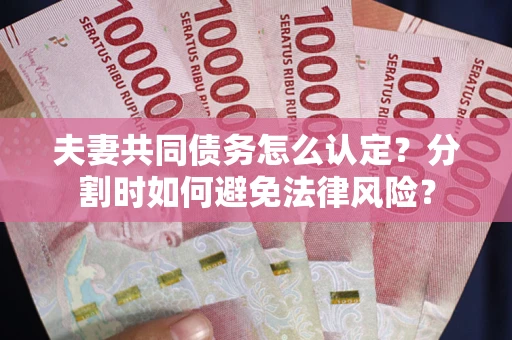 北京夫妻共同债务怎么认定？分割时如何避免法律风险？