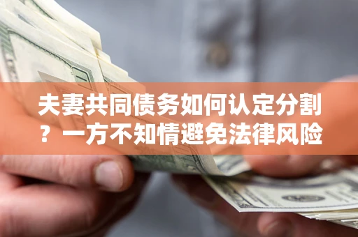 北京夫妻共同债务如何认定分割？一方不知情避免法律风险必看！